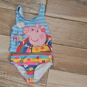 Colorful Peppa Pig Two-Piece Swimsuit  2478
